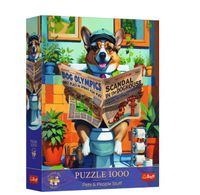 puzzle 1000 premium corgi w toalecie 12140