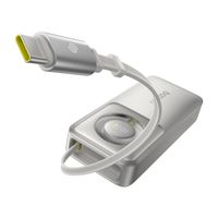 Powerbank Baseus Free2Pull 10000mAh 30W Wbudowany Kabel USB-C Szary