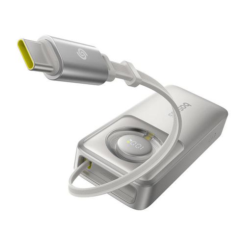 Powerbank Baseus Free2Pull 10000mAh 30W Wbudowany Kabel USB-C Szary na Arena.pl