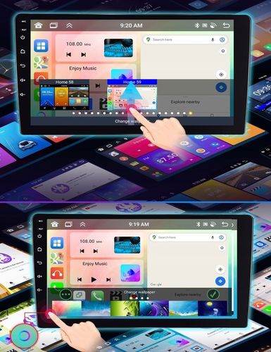 RADIO SAMOCHODOWE 2 DIN 4GB/64GB ANDROID AUTO CARPLAY ANDROID 13 RDSDSP 10" na Arena.pl