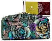 portfel damski skórzany ptn 42123-md green