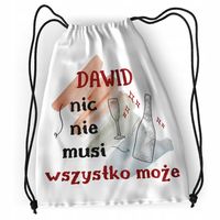 Plecak Dla Dawida Sportowy Szkolny Worek Torba Z Nadrukiem Ze Zdjęciem