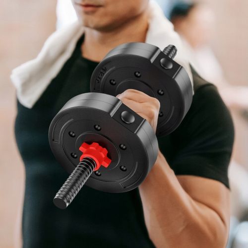 HANTLE BITUMICZNE REGULOWANE 2x20 KG DO ĆWICZEŃ SIŁOWYCH CIĘŻAR ZESTAW na Arena.pl