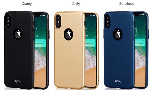 Etui LENUO HARD CASE Apple iPhone X/10 + SZKŁO na Arena.pl