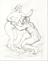 Le Fleuve Scamandre, Pierre-Auguste Renoir - plakat 29,7x42 cm