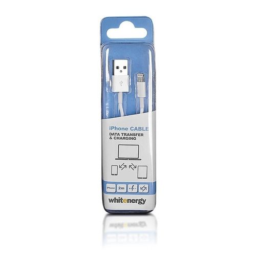 Whitenergy Kabel iPHONE USB Lightning 200 cm biały na Arena.pl
