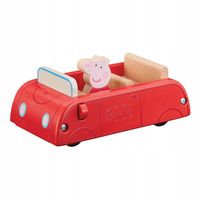 TM TOYS Świnka Peppa Drewniany Samochód Z Figurką