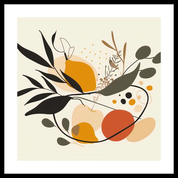 Plakat 50x50cm Botaniczny Wir zdjęcie 3