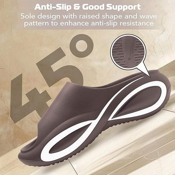 Sandały Klapki unisex materiał EVA brązowe rozmiar 40-41 zdjęcie 3