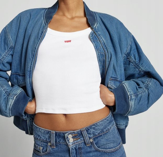 Top z efektem prążkowania Levis M zdjęcie 2