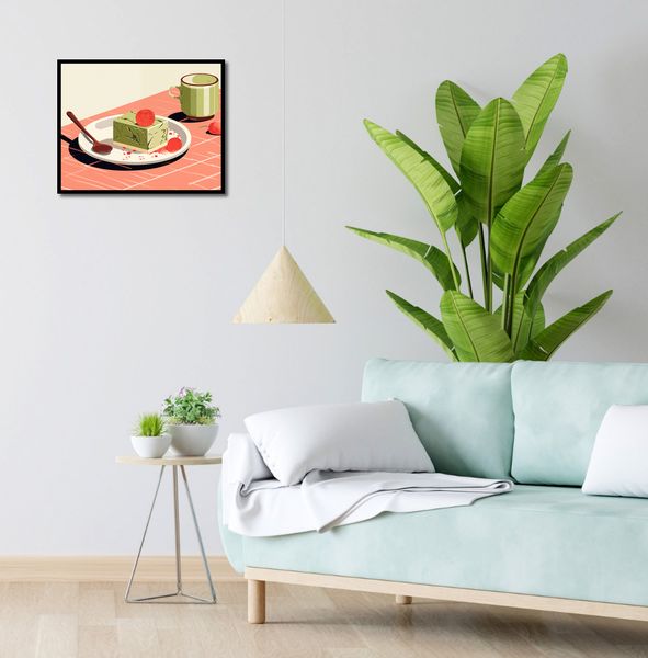 Plakat 50x40cm Deser Matcha zdjęcie 4