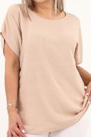 Bluzka elegancka gładka kimono POLSKI PRODUCENT duże rozmiary oversize
