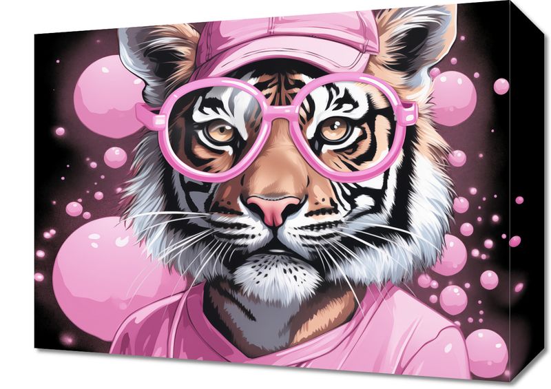 Obraz 40x30cm Ludzki Tygrys zdjęcie 1