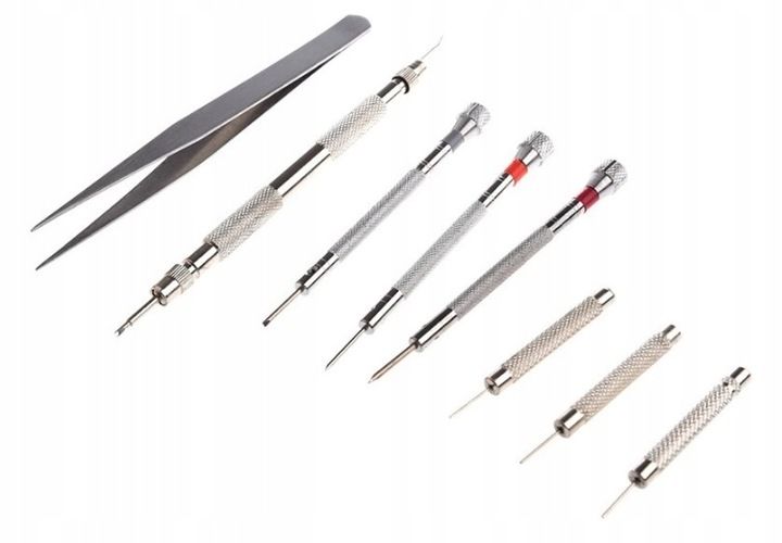 ZESTAW NAPRAWCZY DO ZEGARKÓW ZEGARMISTRZ NAPRAWY W ETUI 147 ELEMENTÓW zdjęcie 4