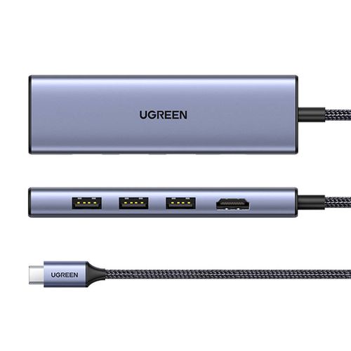 adapter hub ugreen revodok cm511 usb-c do hdmi, 3x usb-a 3.0, sd/tf na Arena.pl