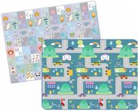 DUŻA DWUSTRONNA MATA PIANKOWA SKŁADANA alfabet 801 MATA DWUSTRONNA 150x200