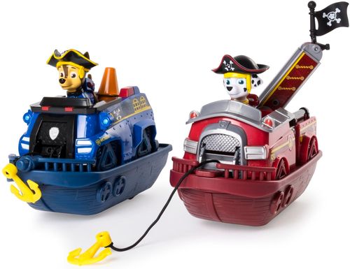 Spin Master Psi Patrol statki pirackie + koparka transformująca Rubble Chase Marshall na Arena.pl