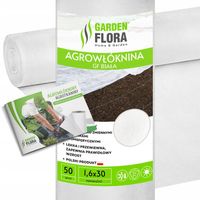 AGROWŁÓKNINA BIAŁA GF 1,6x30m 50g Jesienno/ZIMOWA OKRYCIOWA OTULINA