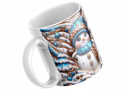 Świąteczny Kubek - Idealny Na Prezent - NOWOŚĆ - HIT - Bestseller- Bałwanek na Arena.pl