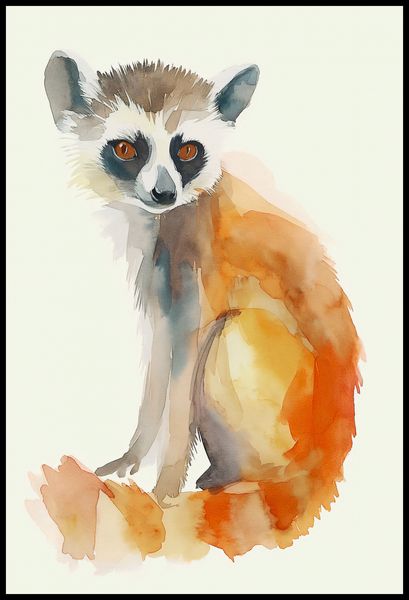 Plakat 67,5x100cm Lemurek zdjęcie 2