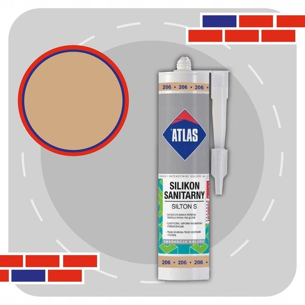 ATLAS SILIKON SILTON S 280ml - 206 CAPPUCCINO zdjęcie 2