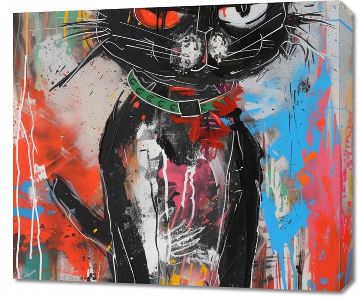 Obraz 70x60cm Gburowaty Kiciak zdjęcie 1