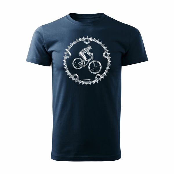 Koszulka rowerowa Mountain Bike męska granatowa REGULAR XL zdjęcie 1