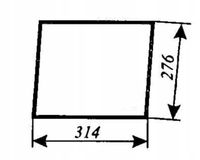 szyba przednia dolna ciągnika URSUS C-385, 1604, 1201, 1204, Zetor 8111