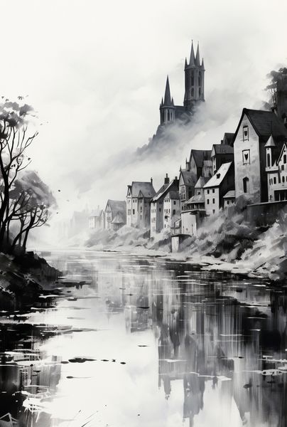 Plakat 61x90,5cm Mglisty Refleks zdjęcie 1