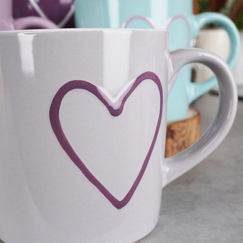 Kubki ceramiczne 600 ml 4 szt. na Arena.pl