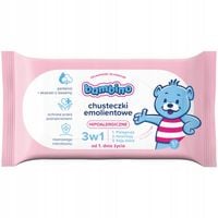 chusteczki emolientowe hipoalergiczne dla niemowląt dzieci 3w1 bambino