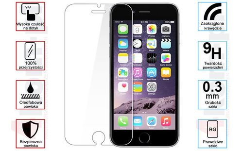 Szkło hartowane 9H 2.5D do iPhone 6 4.7 na Arena.pl