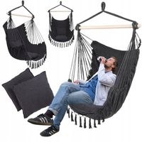 HUŚTAWKA BOHO HAMAK BRAZYLIJSKI OGRODOWY KRZESŁO BRAZYLIJSKIE BUJANY kokon