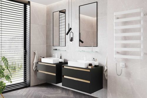 Meteor grzejnik łazienkowy 85x50 cm, biały soft na Arena.pl