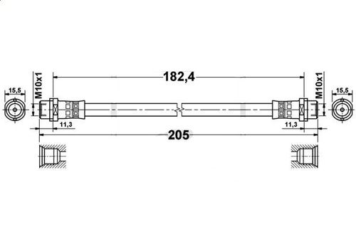 Skoda Superb 1 - Zestaw Przewodów Hamulcowych Elastycznych Gumowych na Arena.pl