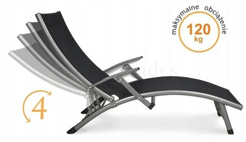Leżak Relax Black na Arena.pl