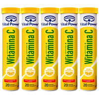 Krüger Suplement diety witamina C smak cytrynowy 84 g (20 sztuk) x 5 sztuk