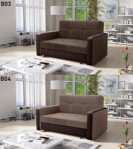 Sofa Bella II rozkładana, pojemnik na pościel na Arena.pl