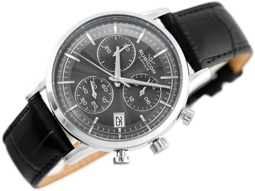 RUBICON RNCD99 - CHRONOGRAF (zr097a) black na Arena.pl