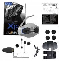 Interkom motocyklowy EJEAS X10 Plus MESH 3.0 100osobowy 1500m 300h szary