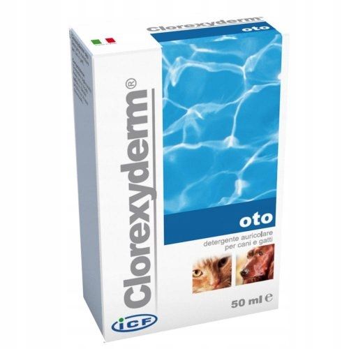 CLOREXYDERM OTO 50ml - preparat do uszu dla psa i kota na Arena.pl