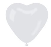 balony 50szt serce białe 10"     cr/01/50