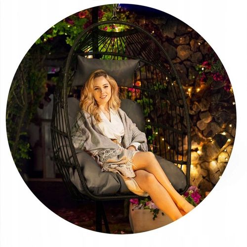 FOTEL OGRODOWY WISZĄCY + GRATIS SZARE PODUSZKI na Arena.pl