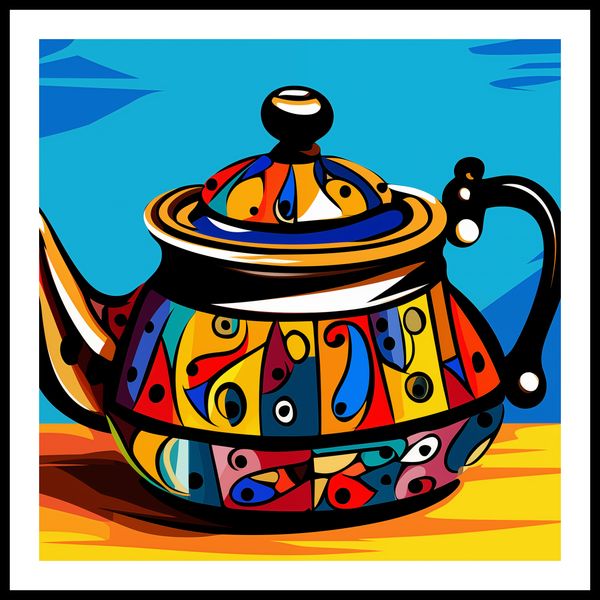 Plakat 80x80cm Może Herbatki? zdjęcie 3