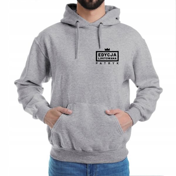 BLUZA z KAPTUREM MĘSKA XL +IMIĘ PUDEŁKO na PREZENT zdjęcie 1