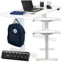Biurko elektryczne automatyczne regulowane do pracy na stojąco 120x60 biały