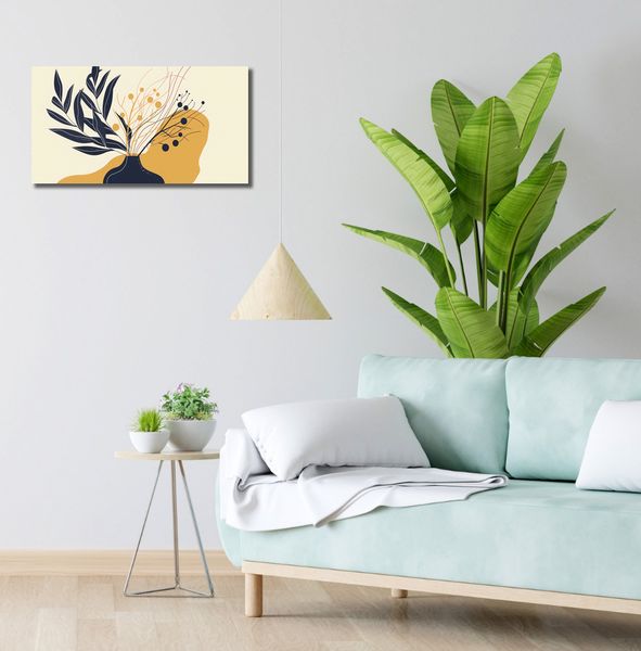 Obraz 60x30cm Spokój Ciemnych Liści zdjęcie 2