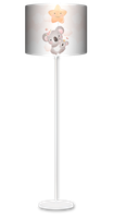 Lampa stojąca MAXI - Koala z balonikiem (różowo-biała)