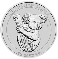 Koala 1000 gramów Srebra 2020