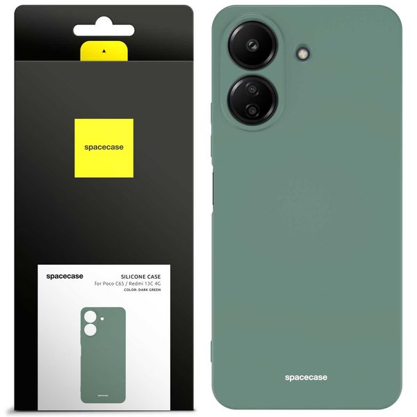Spacecase Silicone Case Poco C65 / Redmi 13C 4G dark gree zdjęcie 1